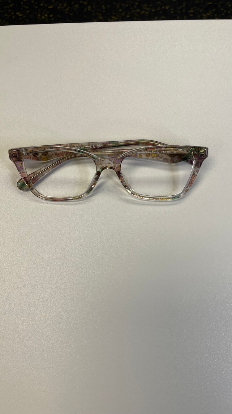 Cat-Eye Eyeglasses 54-17-140 Floral Pattern Acetate Frames